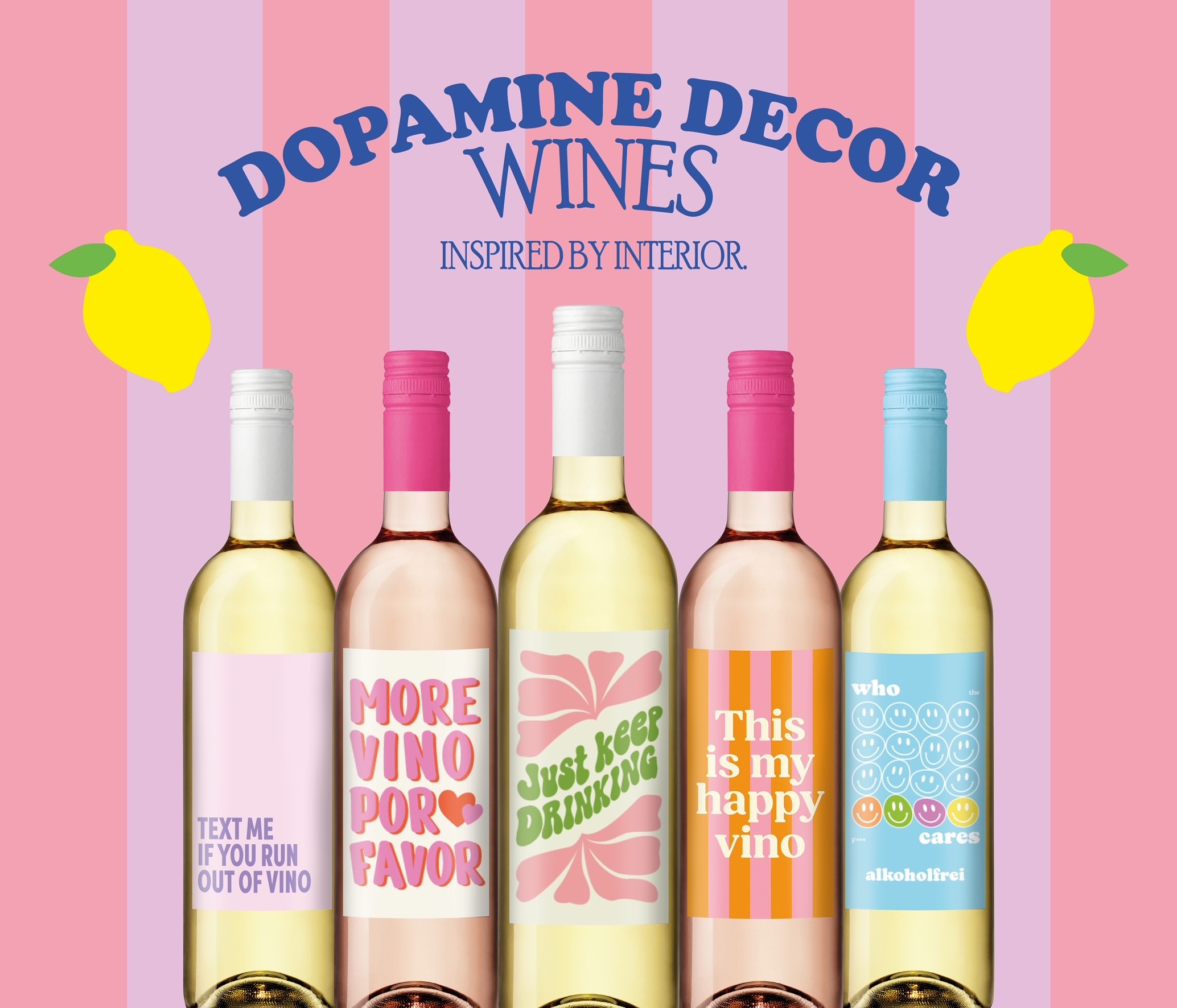 Dopamine Decor Wines - Inspired by Interior. Badischer Winzerkeller geht mit neuem Produktkonzept auf die Verbraucher zu